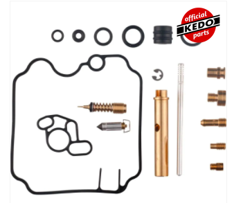 KEDO Carburettor Rebuild Kit (For One Left Or Right Carburettor, Required 2x For One Motorcycle) Jet sizes: Main #70/#142.5, Pilot #42.5, #40/#60 94020K
