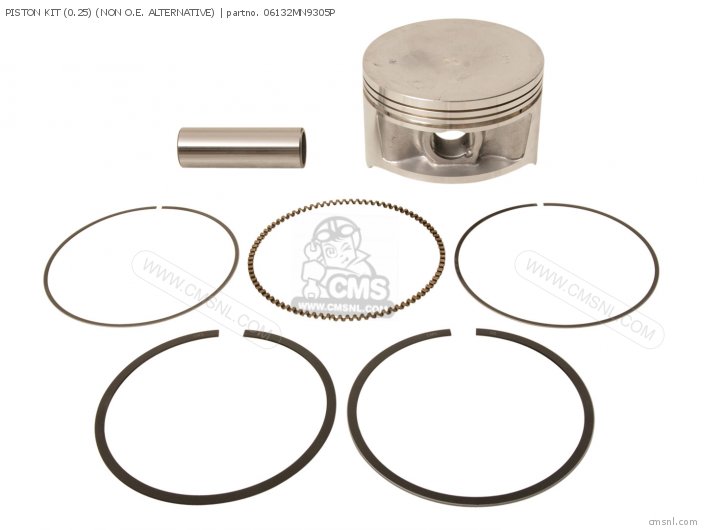 PISTON KIT (0.25) (NON O.E. ALTERNATIVE) | partno. 06132MN9305P cmsnl.com Kit Pistone 0.25 NON O.E. ALTERNATIVE 06132MN9305P